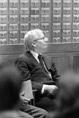 Louis I. Kahn at Library Dedication, February 1973