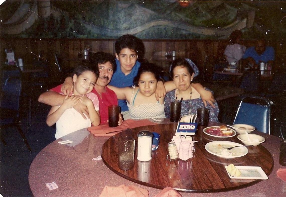 Exeter alum Maribel Hernández Rivera with her family