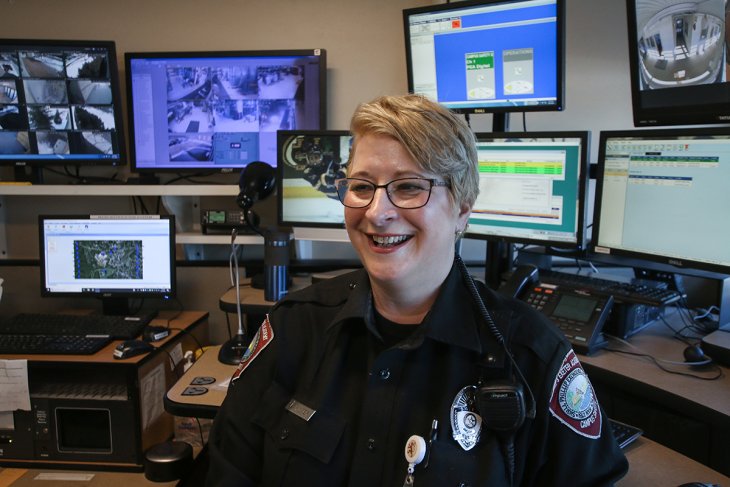 Lauri Winter has served as a campus safety officer for a decade.